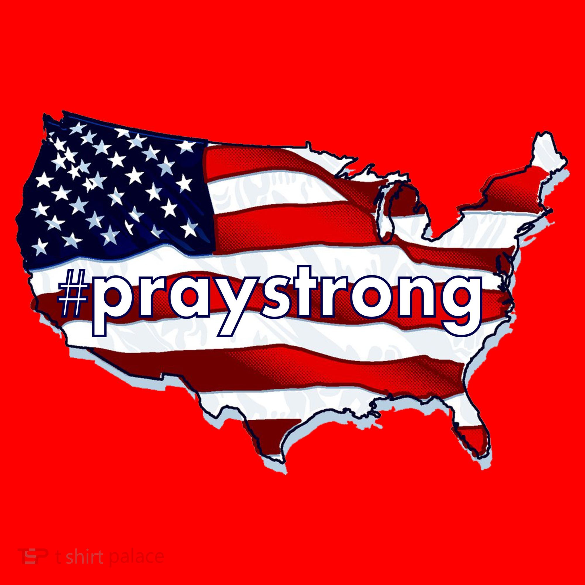 #praystrong Pray Strong For America  Santa Hat