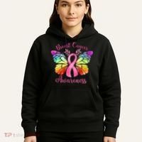 Pink Ribbon Butterfly Breast Cancer Hoodie thumb 5