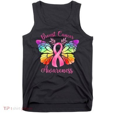 Pink Ribbon Butterfly Breast Cancer Tank Top