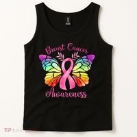 Pink Ribbon Butterfly Breast Cancer Tank Top thumb 2