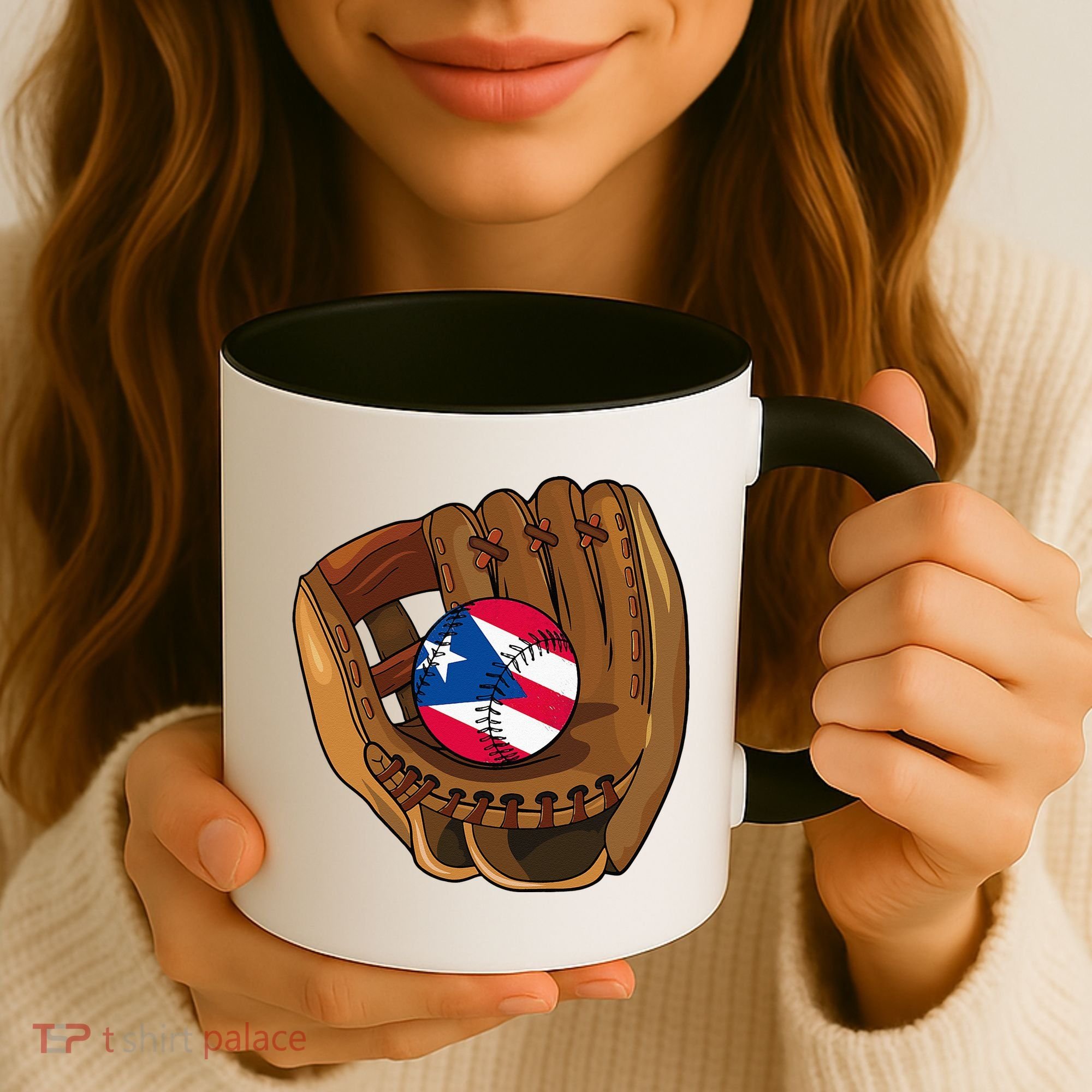 Puerto Rican Baseball Sport Puerto Rico Baseball Team Coffee Mug