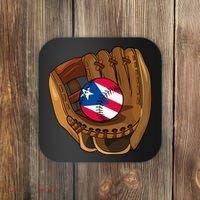 Puerto Rican Baseball Sport Puerto Rico Baseball Team Coaster thumb 0