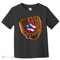Puerto Rican Baseball Sport Puerto Rico Baseball Team Toddler T-Shirt thumb 0
