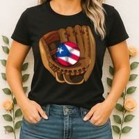 Puerto Rican Baseball Sport Puerto Rico Baseball Team Women's T-Shirt thumb 2