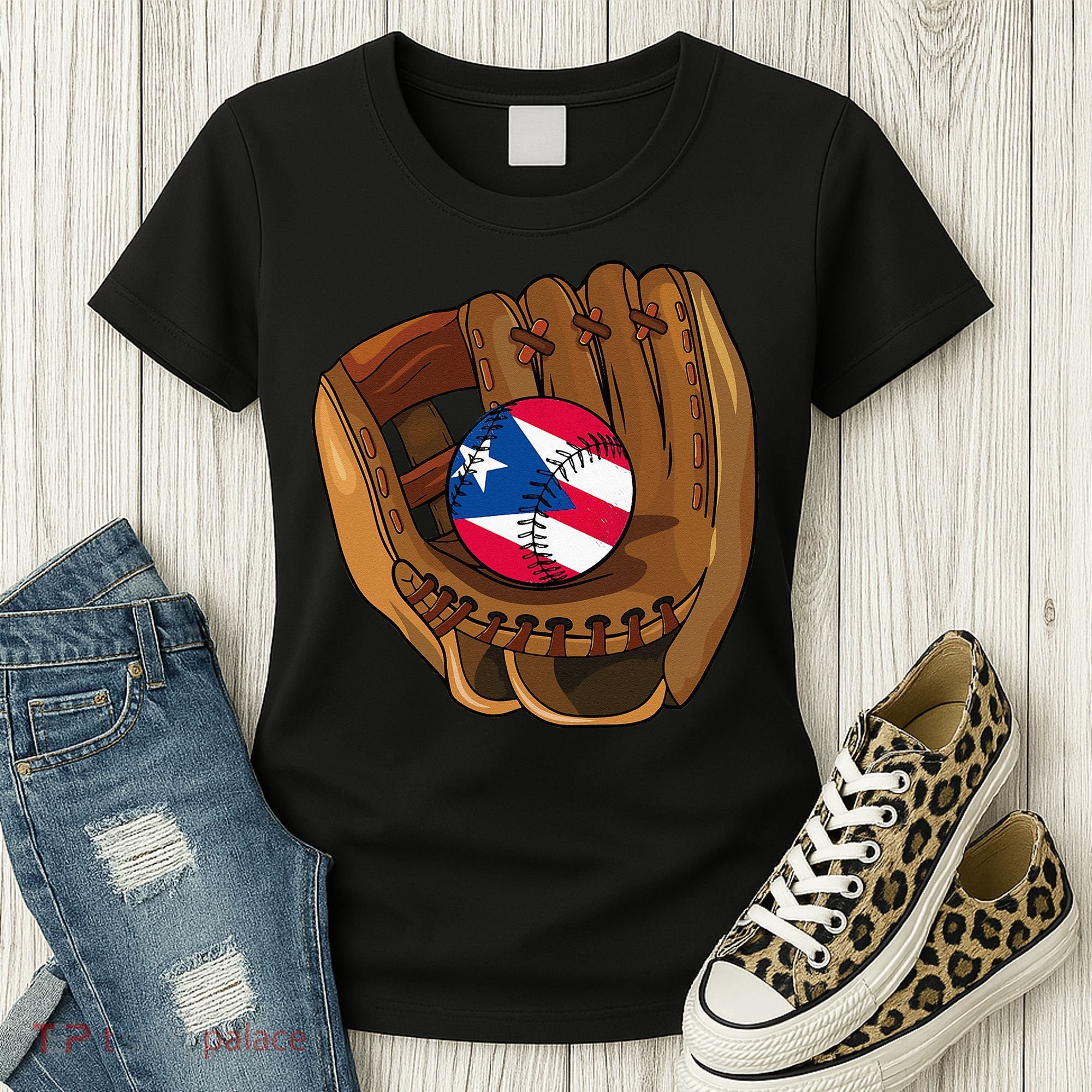 Puerto Rican Baseball Sport Puerto Rico Baseball Team Women's T-Shirt