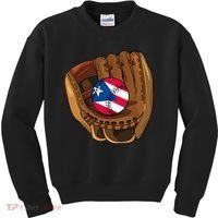 Puerto Rican Baseball Sport Puerto Rico Baseball Team Kids Sweatshirt thumb 0