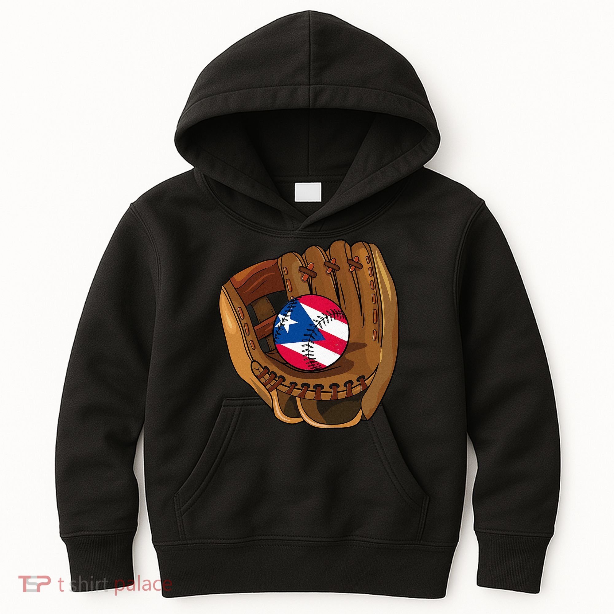 Puerto Rican Baseball Sport Puerto Rico Baseball Team Kids Hoodie