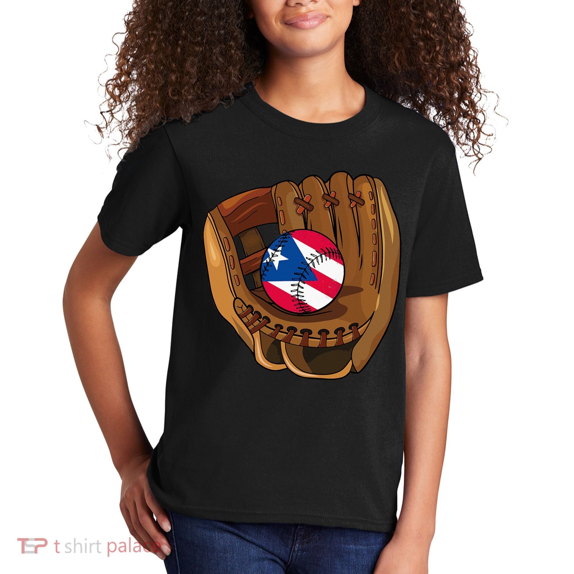 Puerto Rican Baseball Sport Puerto Rico Baseball Team Kids T-Shirt