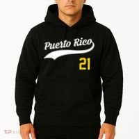 Puerto Rico Baseball 21 For Santurce Baseball Fans Hoodie thumb 2