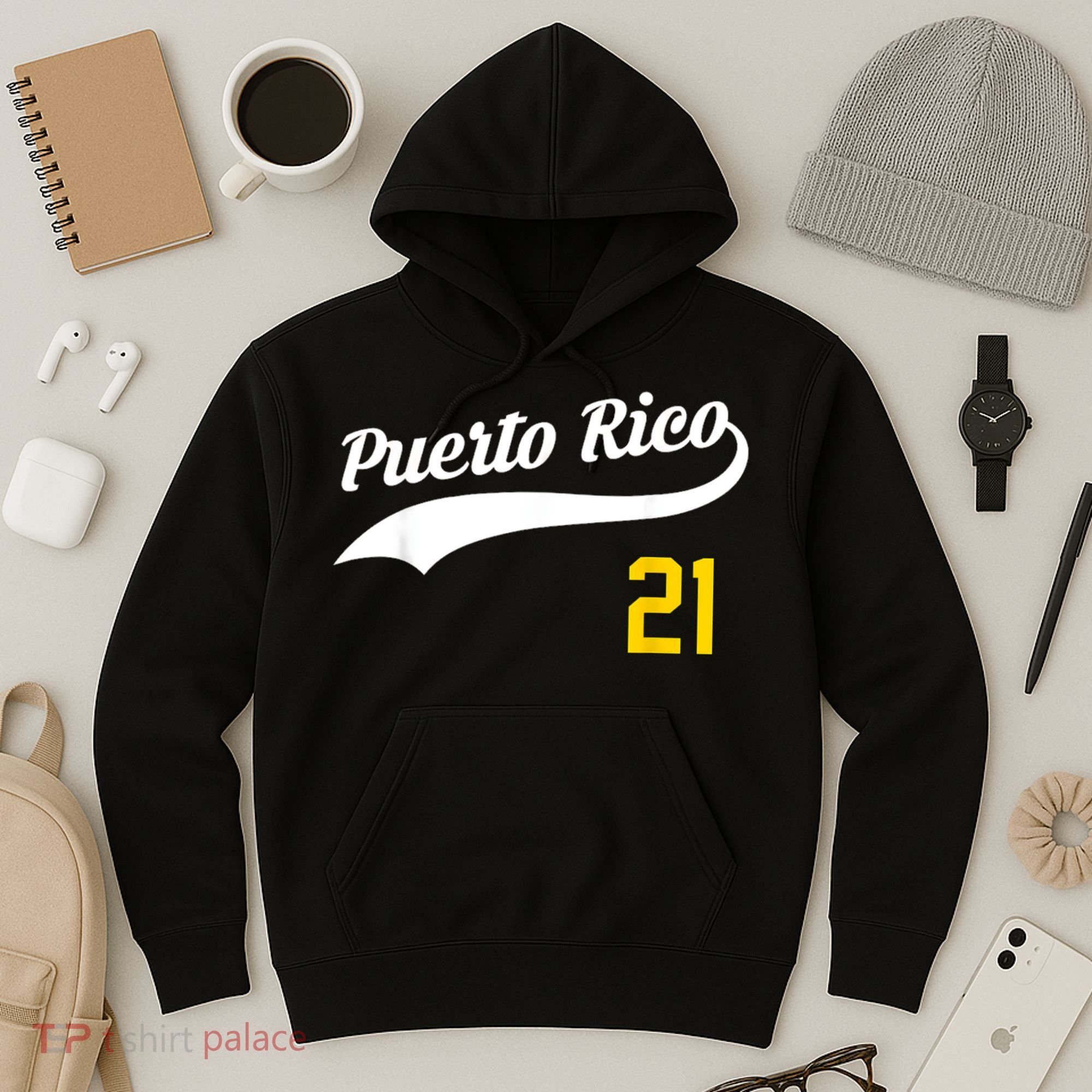Puerto Rico Baseball 21 For Santurce Baseball Fans Hoodie