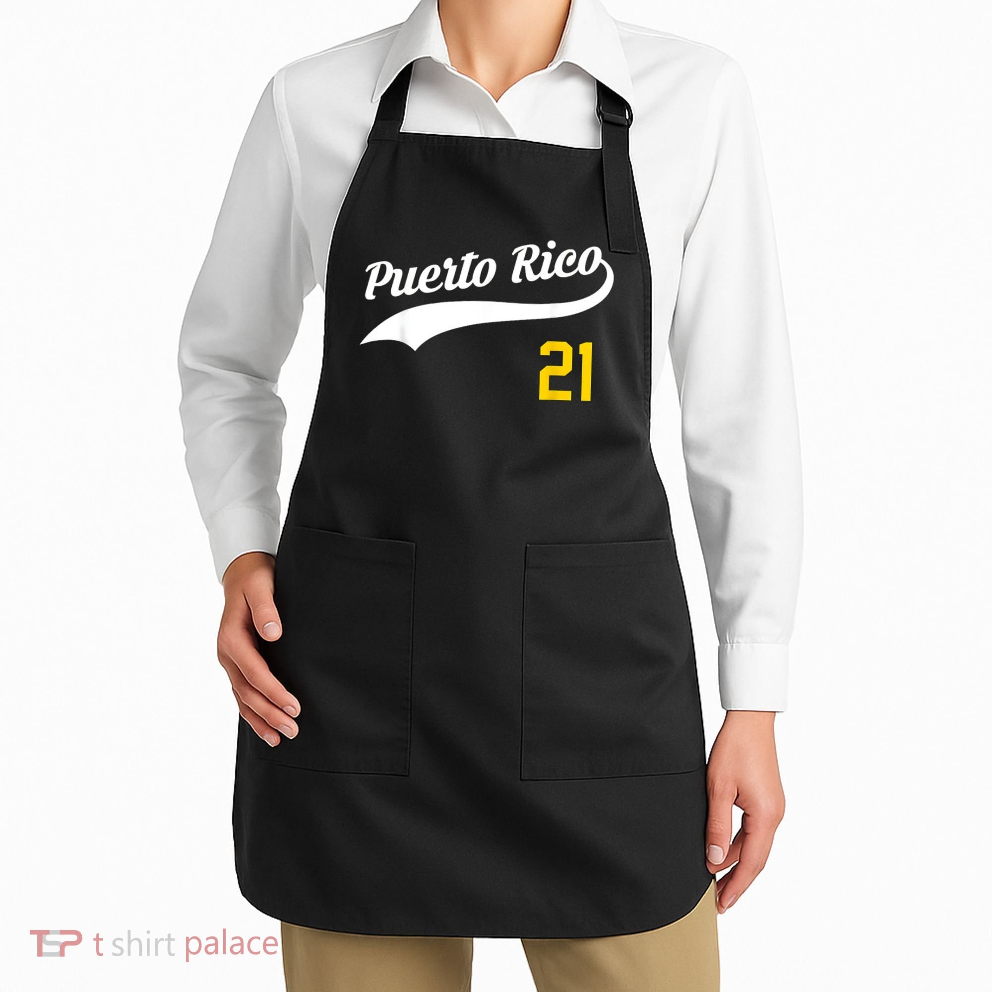 Puerto Rico Baseball 21 For Santurce Baseball Fans Apron