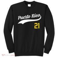 Puerto Rico Baseball 21 For Santurce Baseball Fans Sweatshirt thumb 0