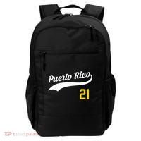 Puerto Rico Baseball 21 For Santurce Baseball Fans Backpack thumb 0