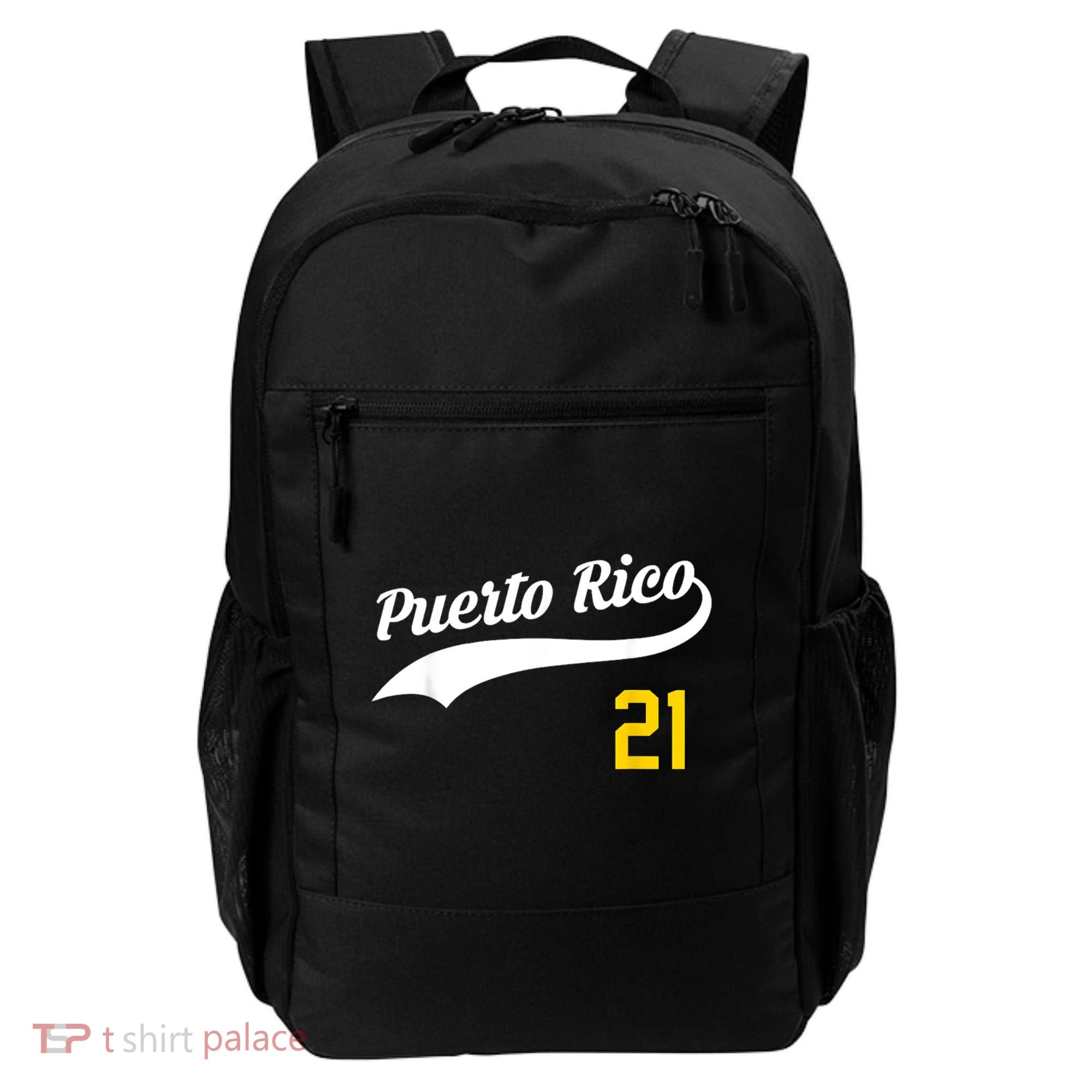 Puerto Rico Baseball 21 For Santurce Baseball Fans Backpack