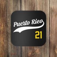 Puerto Rico Baseball 21 For Santurce Baseball Fans Coaster thumb 0