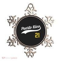 Puerto Rico Baseball 21 For Santurce Baseball Fans Ornament thumb 0