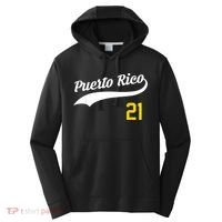 Puerto Rico Baseball 21 For Santurce Baseball Fans Performance Fleece Hoodie thumb 0