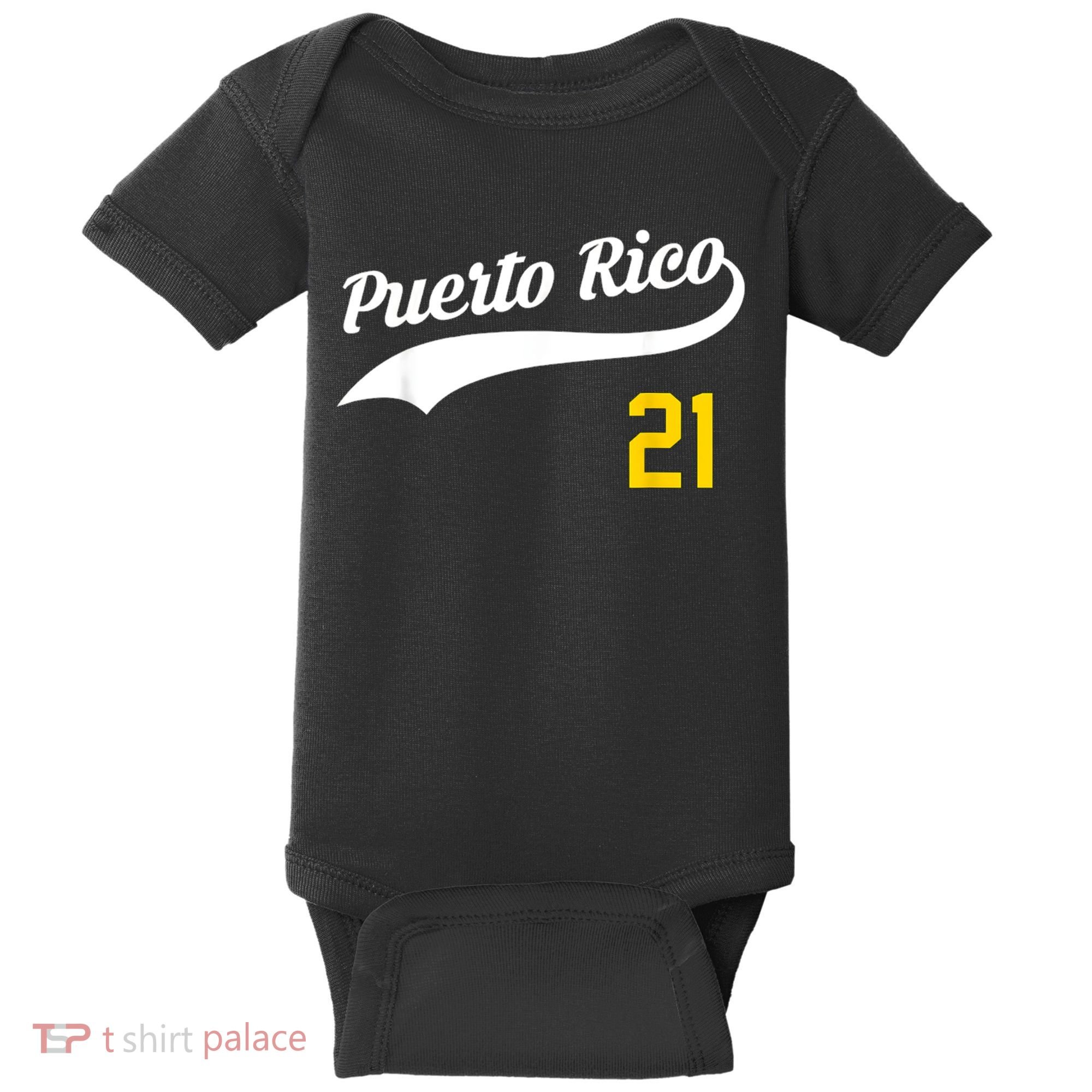 Puerto Rico Baseball 21 For Santurce Baseball Fans Baby Bodysuit