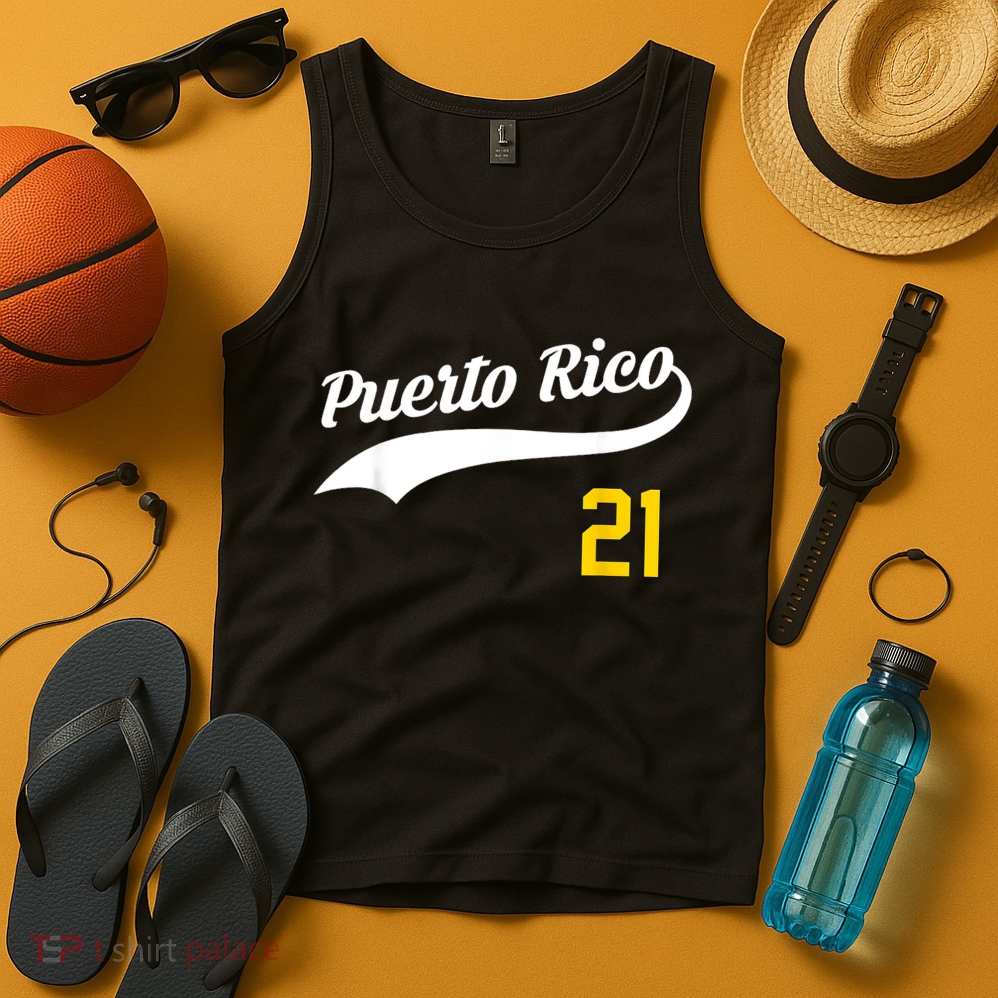 Puerto Rico Baseball 21 For Santurce Baseball Fans Tank Top