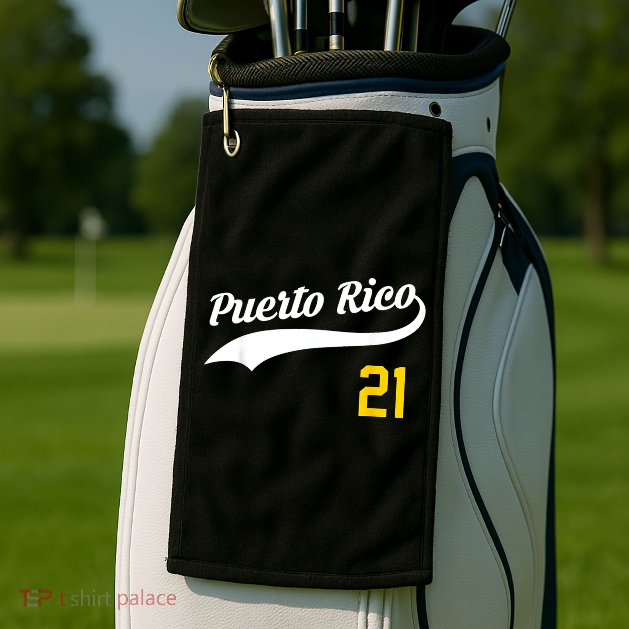 Puerto Rico Baseball 21 For Santurce Baseball Fans Golf Towel