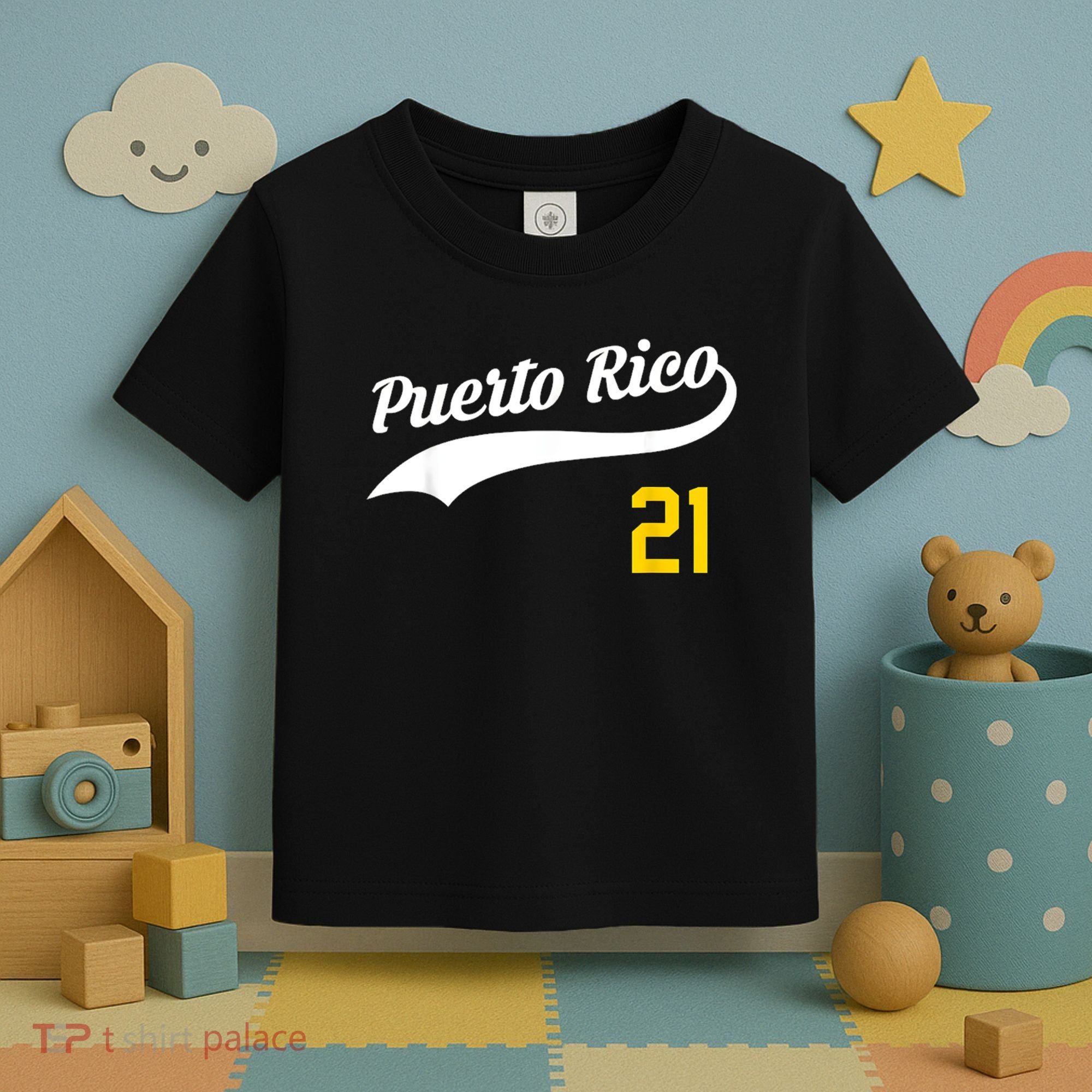 Puerto Rico Baseball 21 For Santurce Baseball Fans Toddler T-Shirt