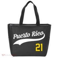 Puerto Rico Baseball 21 For Santurce Baseball Fans Tote Bag thumb 0