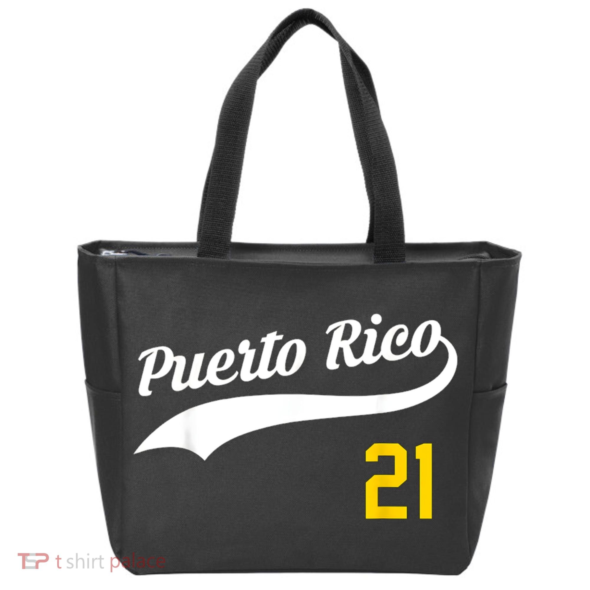 Puerto Rico Baseball 21 For Santurce Baseball Fans Tote Bag