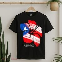 Puerto Rico Boricua Puerto Rican Flag Flower Pride Women Men T-Shirt thumb 2