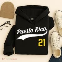 Puerto Rico Baseball 21 For Santurce Baseball Fans Hoodie thumb 4