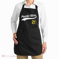 Puerto Rico Baseball 21 For Santurce Baseball Fans Apron thumb 2