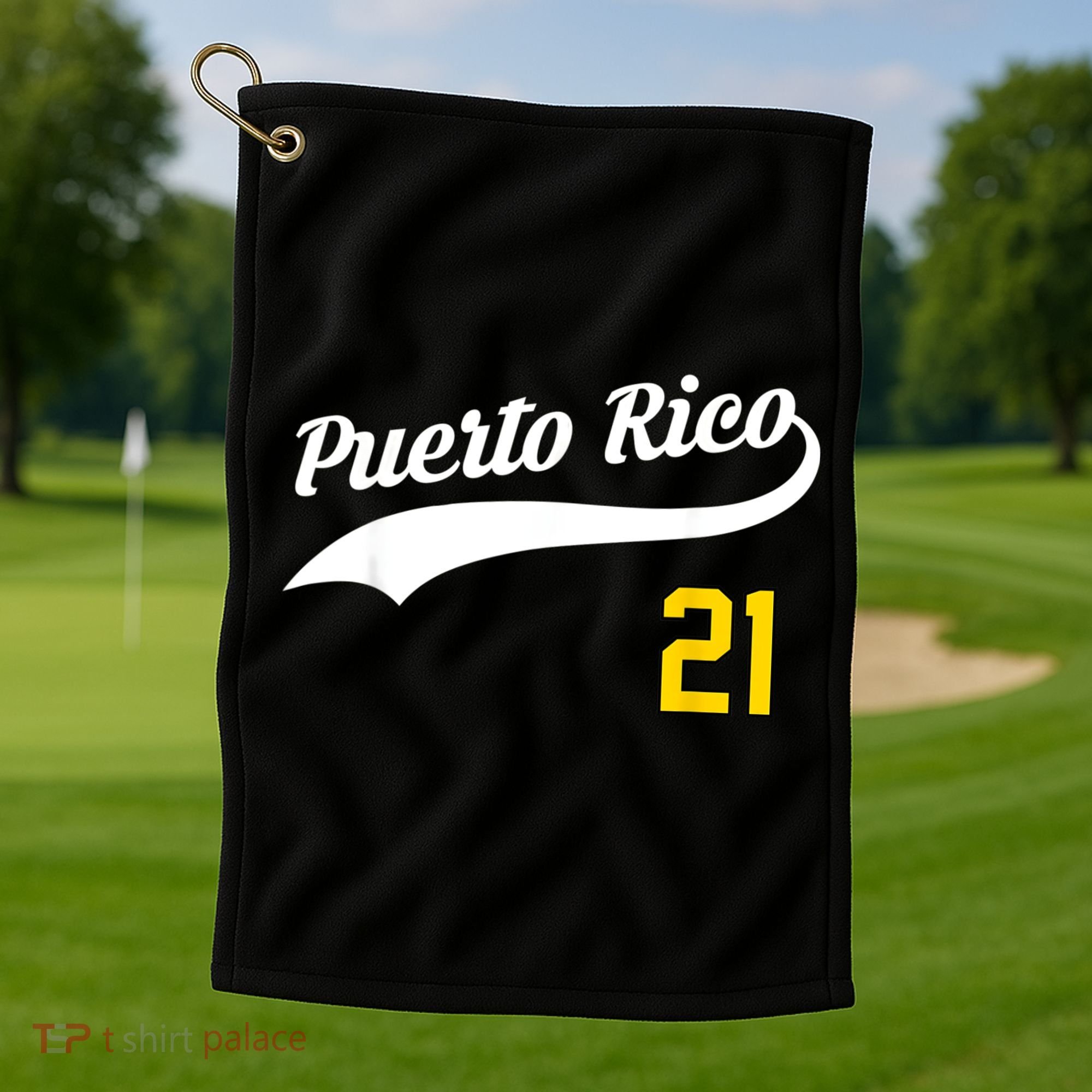 Puerto Rico Baseball 21 For Santurce Baseball Fans Golf Towel