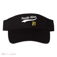 Puerto Rico Baseball 21 For Santurce Baseball Fans Visor thumb 0