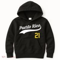 Puerto Rico Baseball 21 For Santurce Baseball Fans Kids Hoodie thumb 0