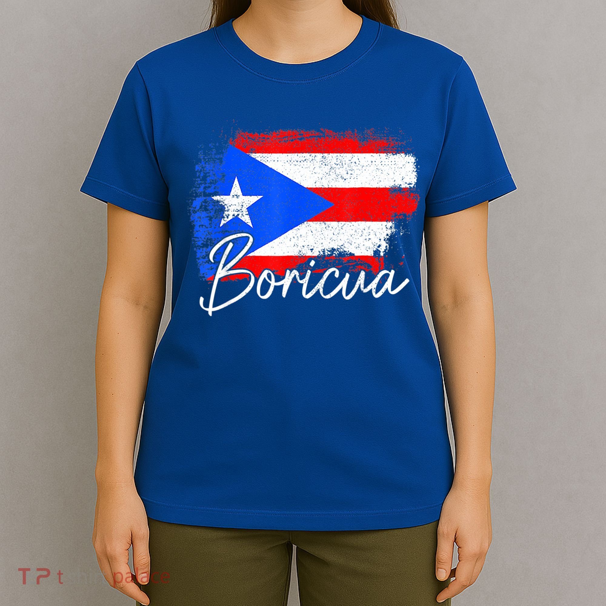 Puerto Rico Boricua Vintage Puerto Rican Flag Pride T-Shirt