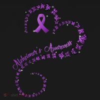 Purple Ribbon Butterfly Heart Alzheimers Awareness Kids Sweatshirt thumb 2