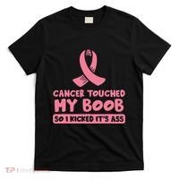 Pink Ribbon Breast Cancer Survivor Boob Breast Cancer T-Shirt thumb 0