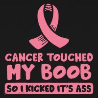 Pink Ribbon Breast Cancer Survivor Boob Breast Cancer Women's Tank Top thumb 5
