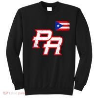 Puerto Rican Baseball Player Puerto Rico Flag Baseball Fans Sweatshirt thumb 0