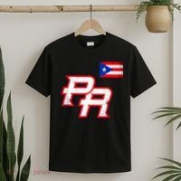Puerto Rican Baseball Player Puerto Rico Flag Baseball Fans T-Shirt thumb 2