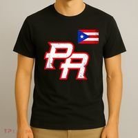 Puerto Rican Baseball Player Puerto Rico Flag Baseball Fans T-Shirt thumb 3