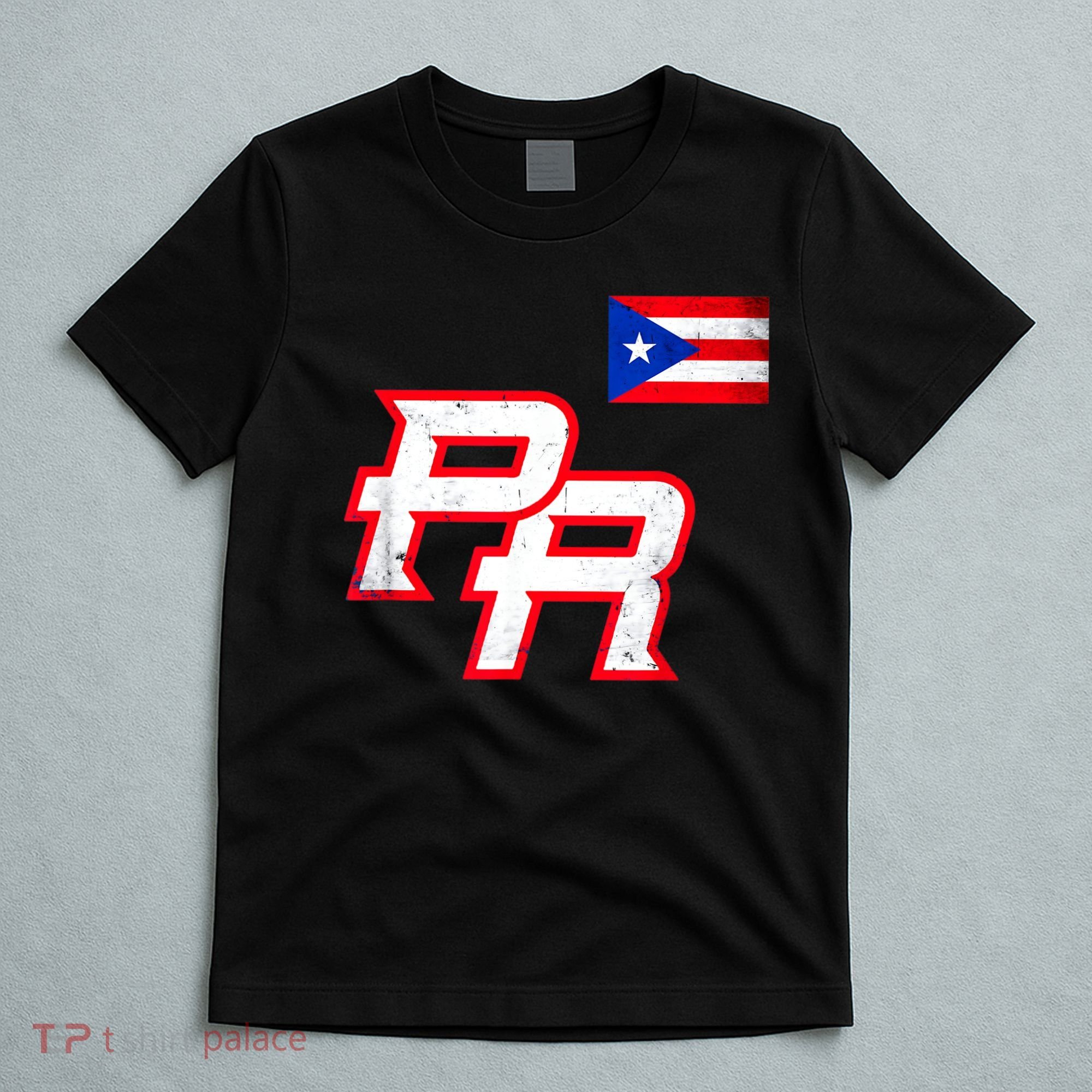 Puerto Rican Baseball Player Puerto Rico Flag Baseball Fans T-Shirt