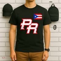 Puerto Rican Baseball Player Puerto Rico Flag Baseball Fans T-Shirt thumb 6