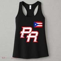 Puerto Rican Baseball Player Puerto Rico Flag Baseball Fans Women's Tank Top thumb 3