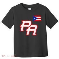 Puerto Rican Baseball Player Puerto Rico Flag Baseball Fans Toddler T-Shirt thumb 0