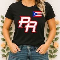 Puerto Rican Baseball Player Puerto Rico Flag Baseball Fans Women's T-Shirt thumb 2