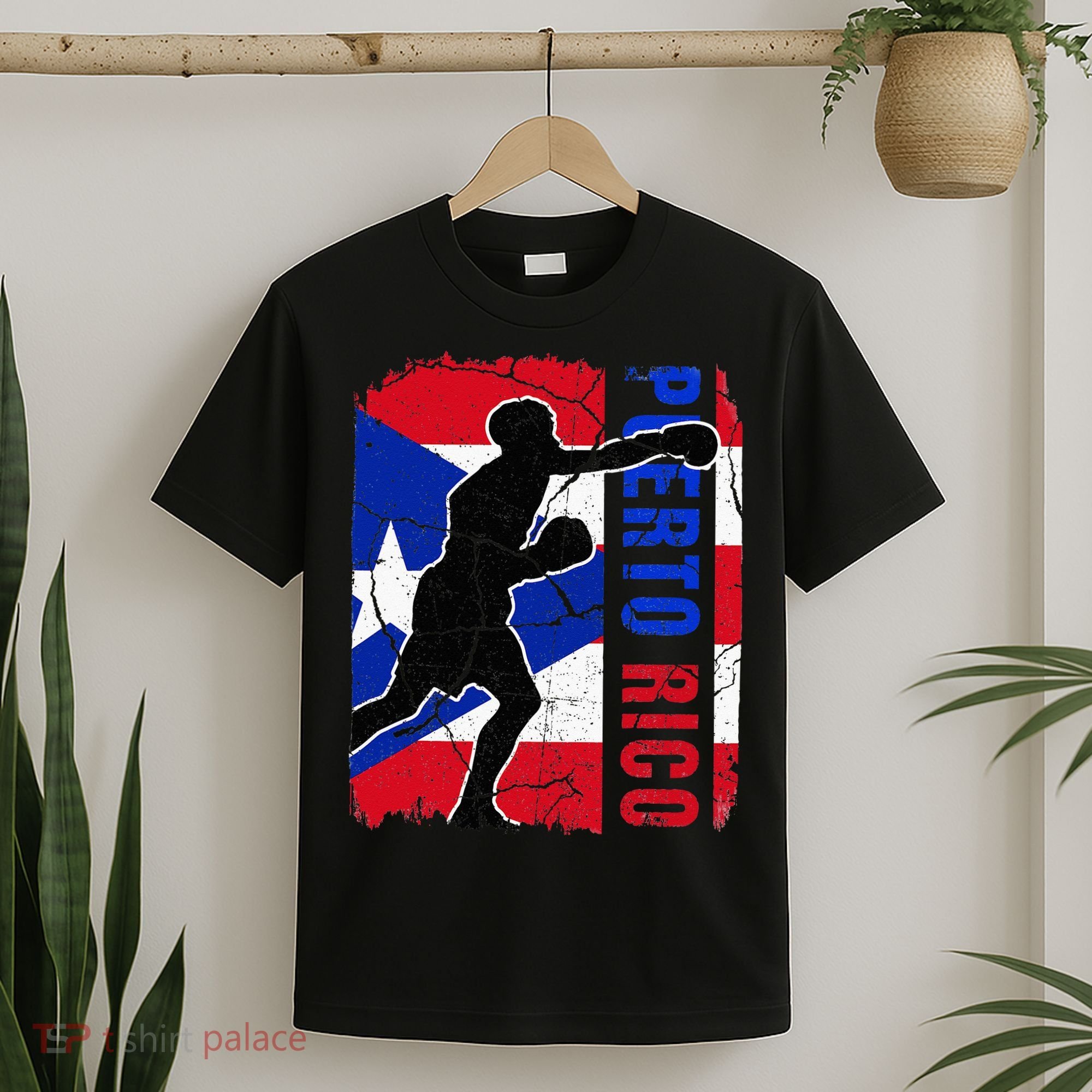 Puerto Rican Boxing Team Puerto Rico Flag Boxing Gloves T-Shirt