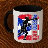 Puerto Rican Boxing Team Puerto Rico Flag Boxing Gloves Coffee Mug thumb 2