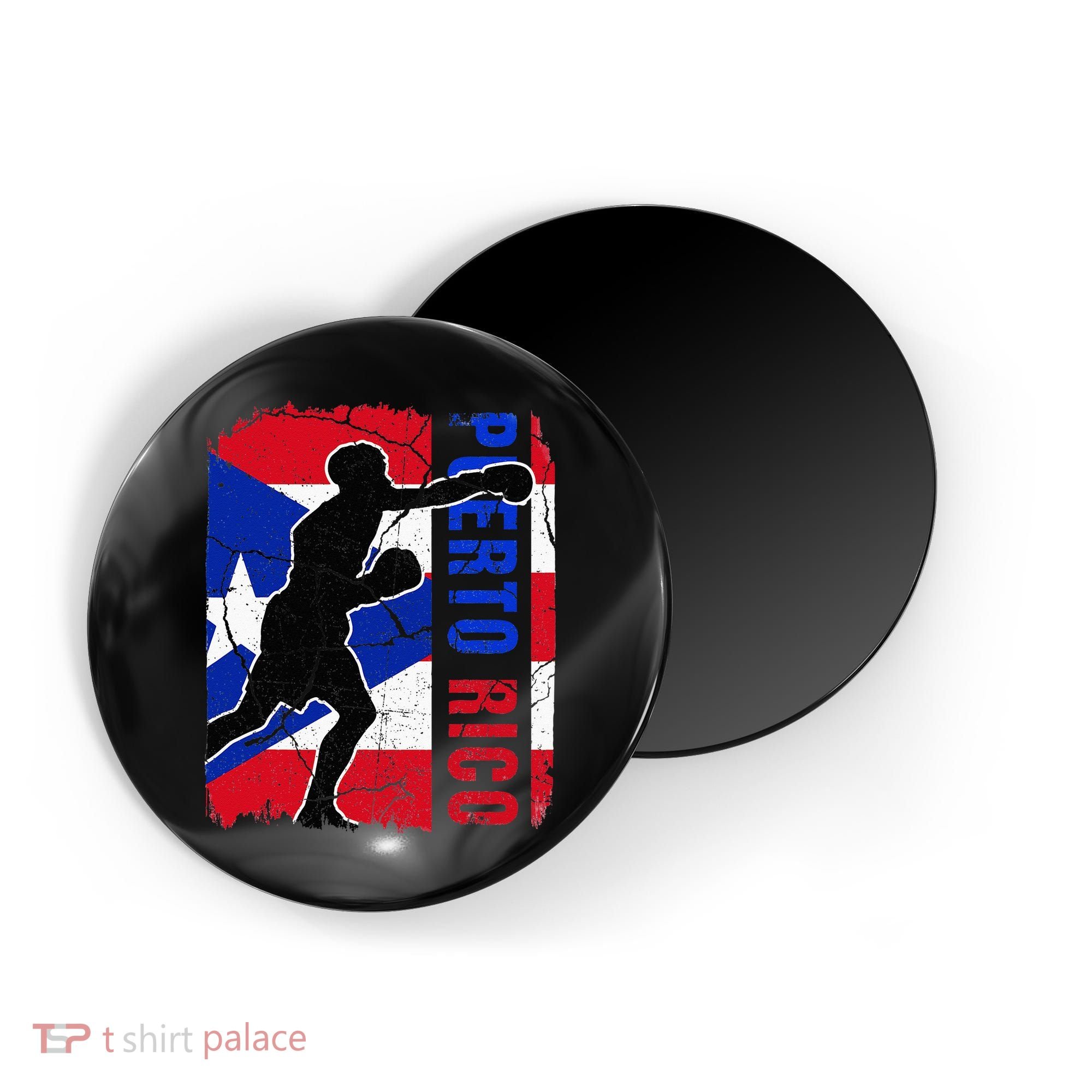 Puerto Rican Boxing Team Puerto Rico Flag Boxing Gloves Magnet