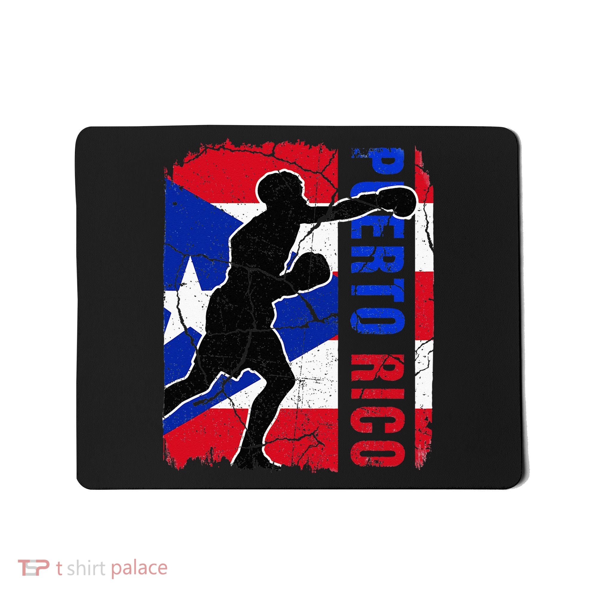 Puerto Rican Boxing Team Puerto Rico Flag Boxing Gloves Mousepad