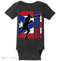 Puerto Rican Boxing Team Puerto Rico Flag Boxing Gloves Baby Bodysuit thumb 0